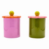 Thumbnail 2 - Raspberry Blossom Set of 2 Flower Storage Jars