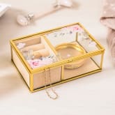 Thumbnail 3 - Classic Floral Glass Jewellery Boxes
