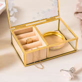 Thumbnail 4 - Classic Floral Glass Jewellery Boxes