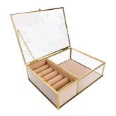 Thumbnail 6 - Classic Floral Glass Jewellery Boxes