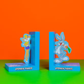 Thumbnail 1 - Warner Bros Looney Tunes Bugs Bunny And Lola Wooden Book Ends