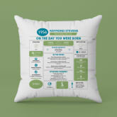 Thumbnail 6 - Personalised The Day You Were Born - 70th Birthday Cushion