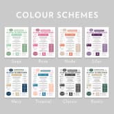 Thumbnail 2 - Personalised 20th Anniversary (China) Wedding Chart Framed Print