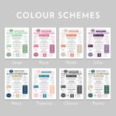Thumbnail 2 - Personalised 25th Anniversary (Silver) Wedding Chart Framed Print