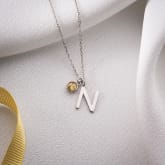 Thumbnail 3 - Initial and Birthstone Necklace