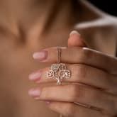 Thumbnail 3 - Personalised Birth Flower Bouquet Necklace
