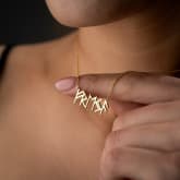 Thumbnail 2 - Personalised Sterling Silver Plated Viking Name Necklace
