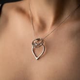 Thumbnail 2 - Heart Shaped Ring Holder Necklace