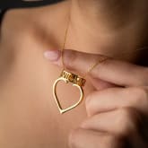 Thumbnail 3 - Heart Shaped Ring Holder Necklace