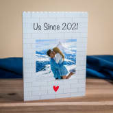 Thumbnail 1 - Personalised "Us Since…" LEGO Brick Photo Upload Blocks