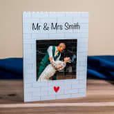 Thumbnail 1 - Personalised "Mr & Mrs" LEGO Brick Photo Upload Blocks