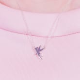 Thumbnail 2 - Sterling Silver Disney Tinkerbell Necklace