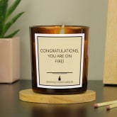 Thumbnail 1 - Congratulations, You are on Fire Candle