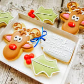 Thumbnail 2 - Personalised Rudolph Hand-Iced Cookie Letterbox Gift Set