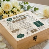 Thumbnail 1 - Personalised (5th) Wedding Anniversary (Wood) - Day You Were Married Chart Keepsake Box