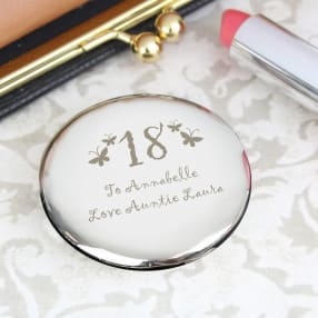 Personalised Butterfly Age Compact