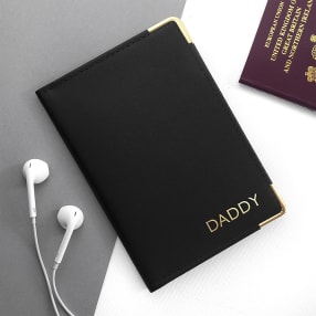 Personalised Luxury Leather Passport Holder