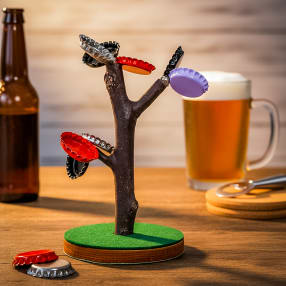 Magnetic Beer Bottle Cap Tree