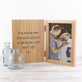Personalised Engraved Wooden Photo Frame 