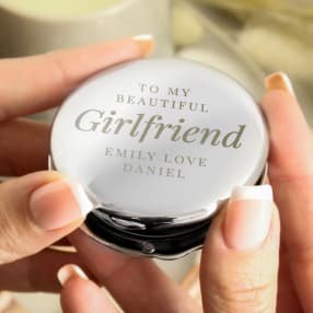 Engraved Big Role Personalised Compact Mirror