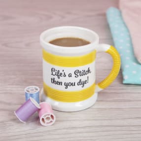 Life's A Stitch Sewing Mug
