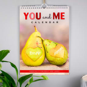 Personalised Couples You And Me Wall Calendar