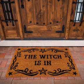 Natural The Witch Is In Doormat