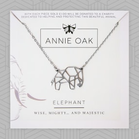 Geometric Elephant Necklace