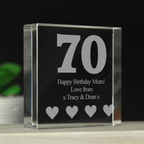 Personalised 70th Birthday Keepsake