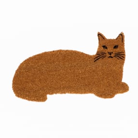 Coir Cat Shaped Doormat