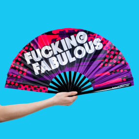 Fucking Fabulous Large Hand Fan