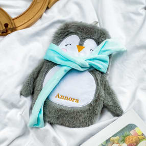 Personalised Penguin Hot Water Bottle