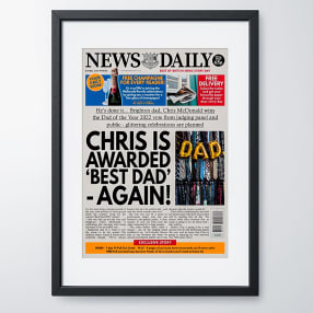 Personalised "Father's Day" Newspaper Front Page