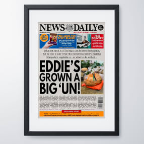 Personalised "Gardener" Newspaper Front Page