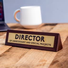 Director Funny Desk Sign