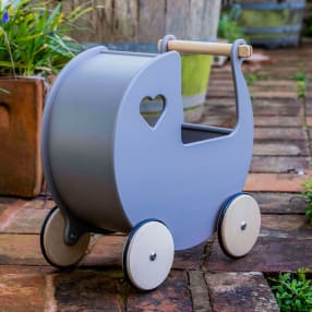 Wooden Doll Pram Push Along Toys