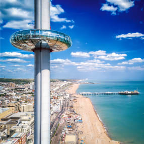 Brighton i360 & Afternoon Tea at Hilton Brighton Metropole for Two