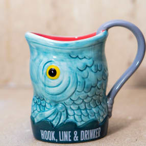 "Hook, Line & Drinker" Fish Mug