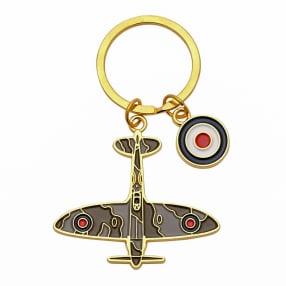 RAF Spitfire Enamel Keyring