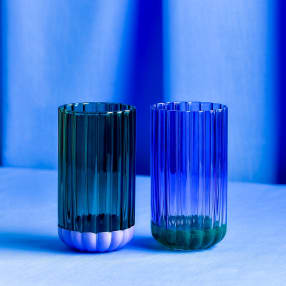 Raspberry Blossom Set of 2 Coloured Tumbler Glasses