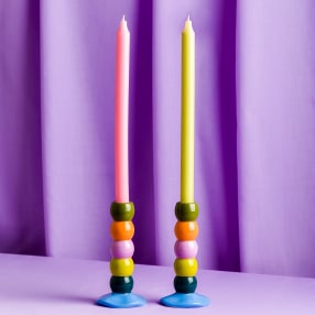 Raspberry Blossom Set of 2 Candle Sticks