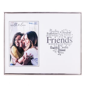 Friends Silver Heart Photo Frame