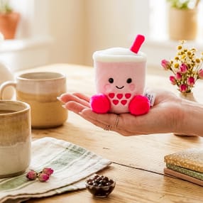 Palm Pals Tangy Heart Boba Soft Toy