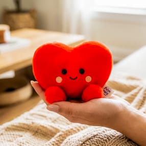 Palm Pals Amore Heart Soft Toy