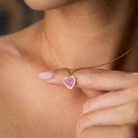 Heart Birthstone Necklace