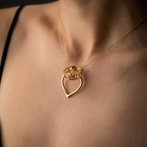 Heart Shaped Ring Holder Necklace