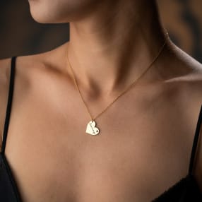 Signature Heart Necklace with Birthstone