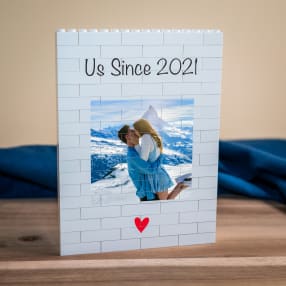 Personalised "Us Since…" LEGO® Brick Photo Upload Blocks