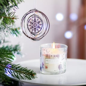 Christmas Candle & Tree Decoration Gift Set