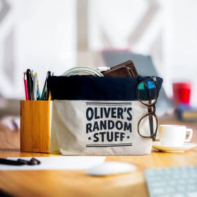 Named Random Stuff Storage Pouches